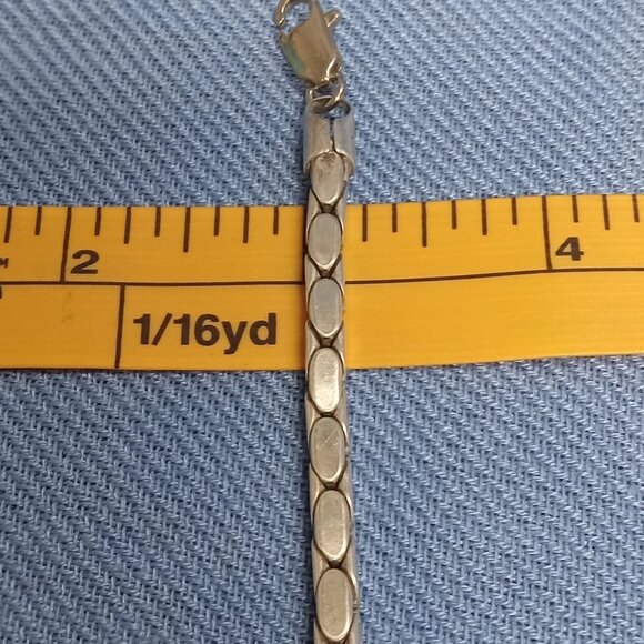 Unisex .925 Sterling Silver 18.25" x 3/16" SNAKE CHAIN NECKLACE 49 Grams 6583 - Picture 8 of 11